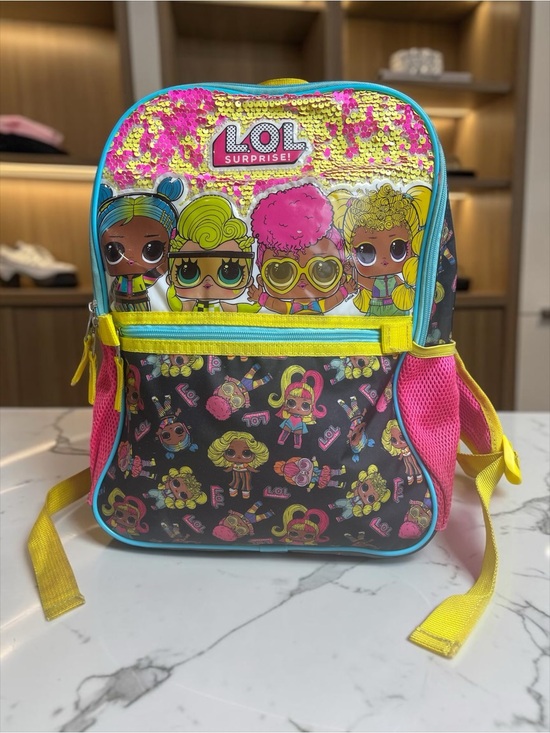 L.O.L. Surprise! Other - LOL Surprise Girls Backpack Flip Sequin Dolls School Bag Pink Yellow
